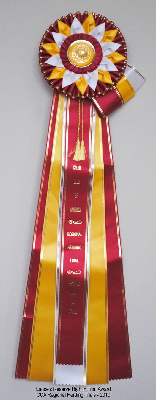 Lance's Reserve High in Trial ribbon-2010